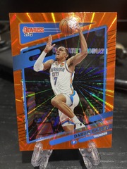 2021-22 Panini Donruss Darius Bazley #17 Holo Orange Laser OKC Thunder